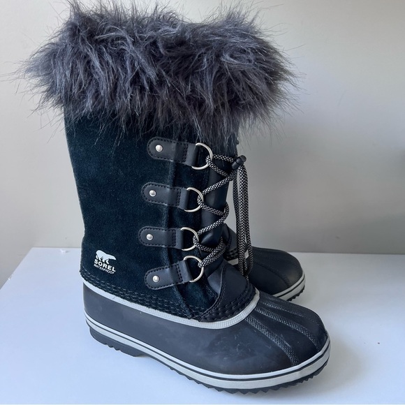 Sorel - Youth Joan of Arctic Black Oyster - Picture 1 of 7